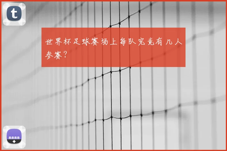 世界杯足球赛场上每队究竟有几人参赛?