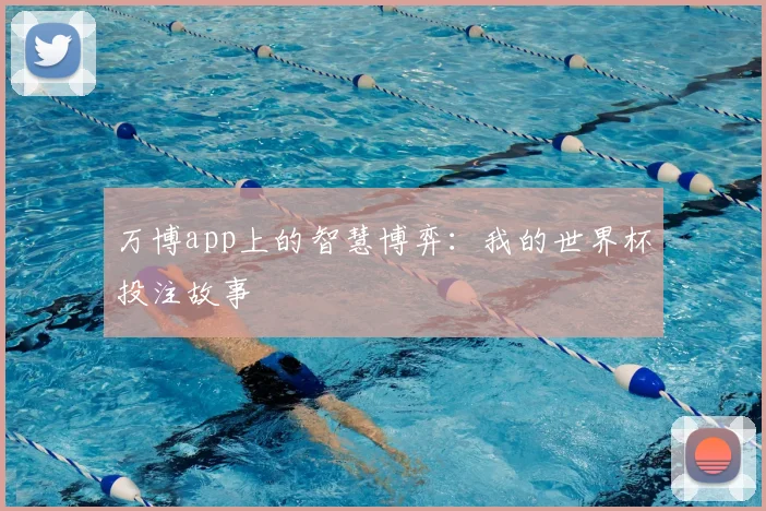 万博app上的智慧博弈:我的世界杯投注故事